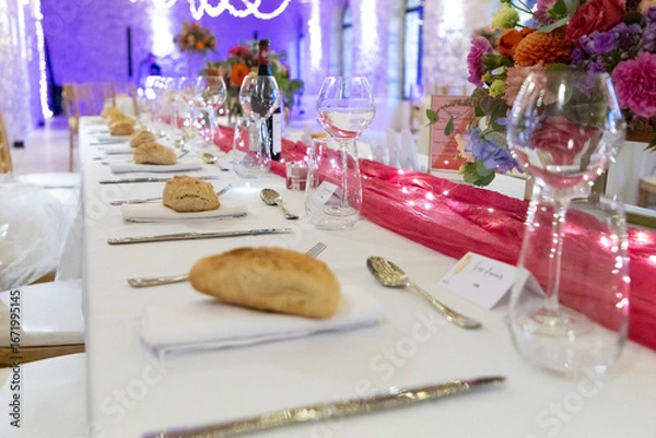 Fototapeta Table de mariage