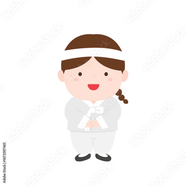 Obraz korean clothes illustration