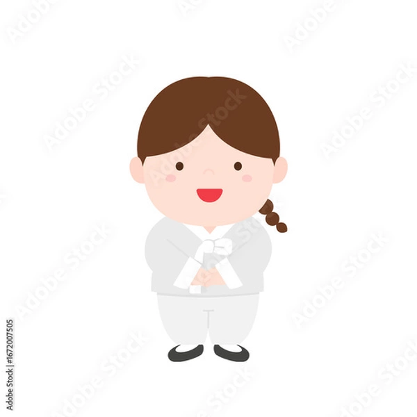 Obraz korean clothes illustration