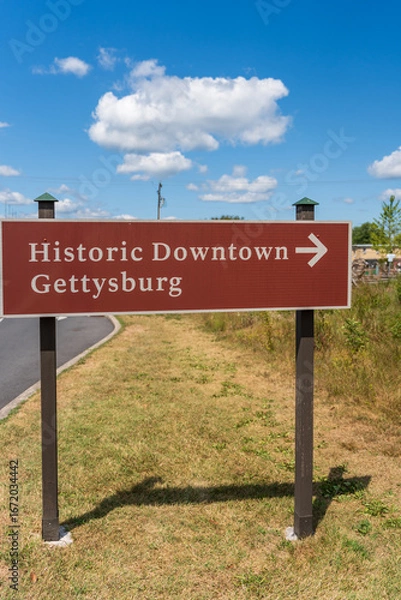 Obraz Gettysburg Sign