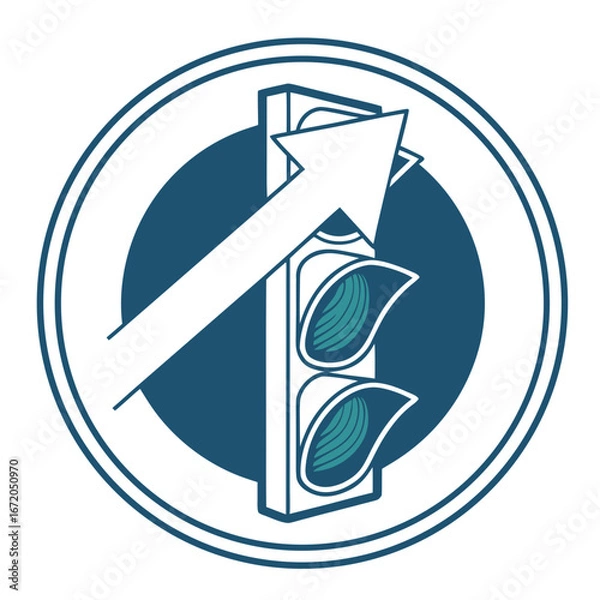 Obraz recycle sign isolated on white