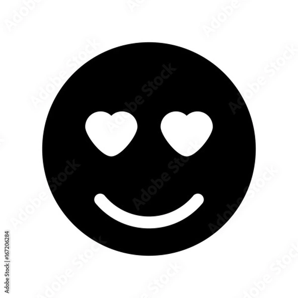Fototapeta Smile black color icon .