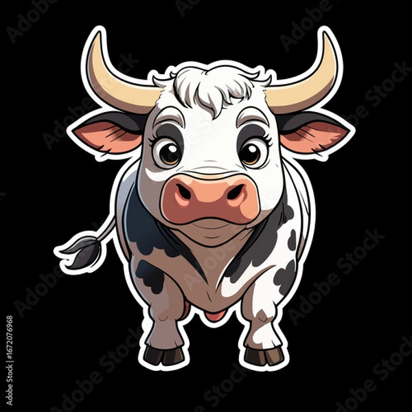 Obraz cow sticker.eps
