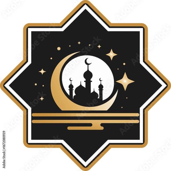 Obraz mosque logo.eps