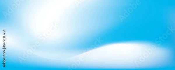 Fototapeta Abstract white and blue color gradient background. Vector illustration.