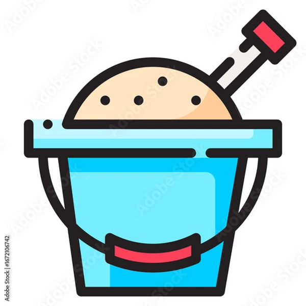 Obraz Travel Icon Set. This is lineal color icon style. 