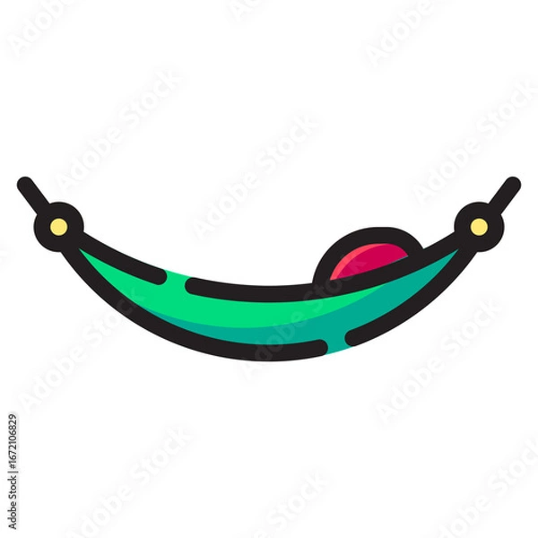 Obraz Travel Icon Set. This is lineal color icon style. 