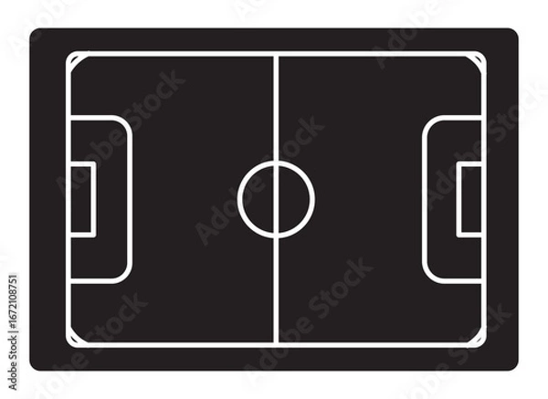 Fototapeta Football field icon concept. editable vector trendy illustrations.