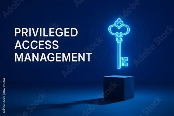 Fototapeta Ornate Holographic Key for Secure Digital Access and Advanced Authentication