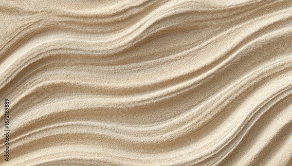 Fototapeta Soft, flowing sand patterns