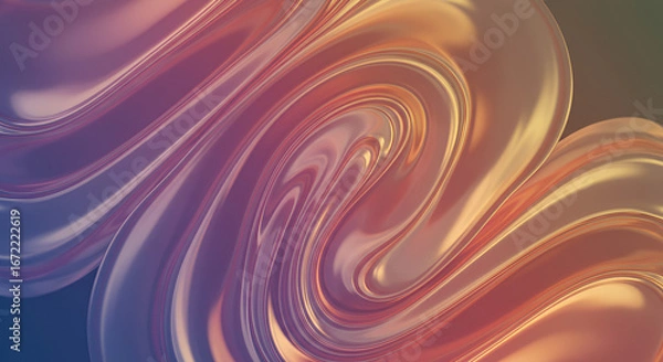 Fototapeta Abstract swirls with vibrant colors, creating a dynamic and fluid composition