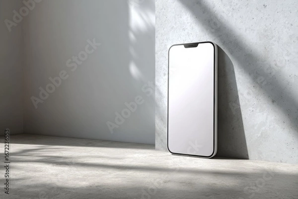 Obraz Modern smartphone mockup in a minimalist room