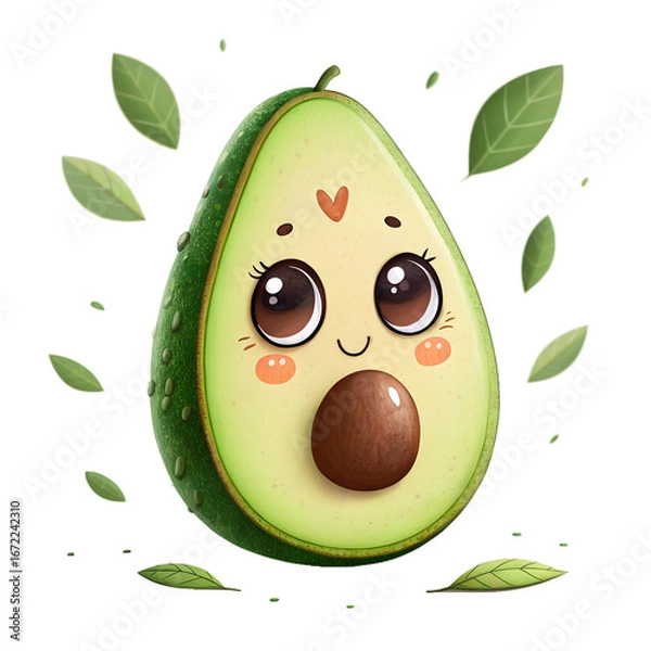 Fototapeta illustration of an easter egg with green eyes isolated on white background. PNG Transparent file type with high definition quality And vibrant color grading Available.