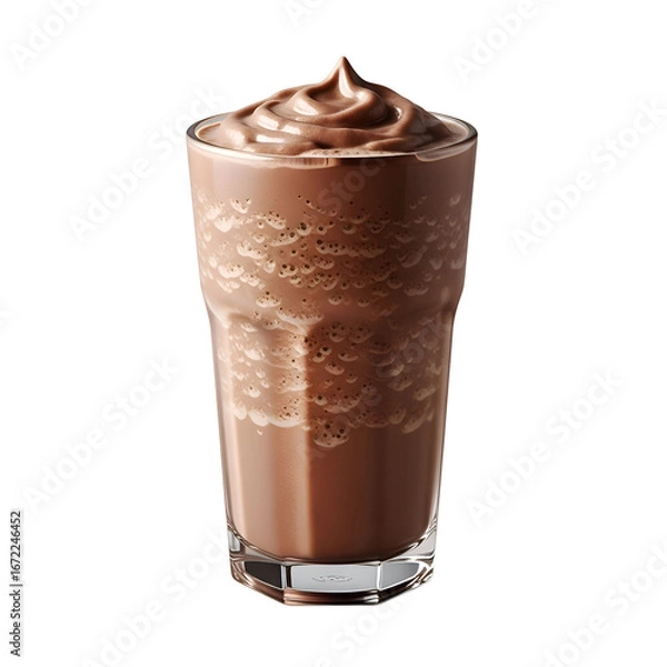 Obraz Delicious Chocolate Milkshake in a Tall Glass.