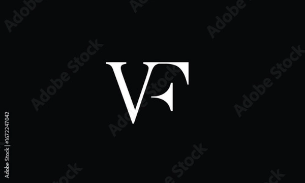 Fototapeta VF,FV,VF,V,F,F,V abstract, letters, logo, monogram, style, symbols, ambitions, icons, 
