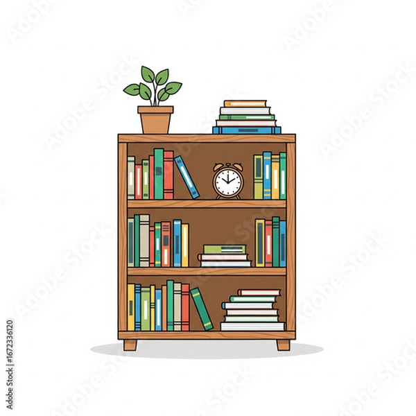 Obraz bookshelf with books