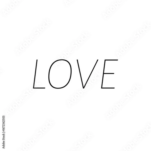 Obraz love on white background