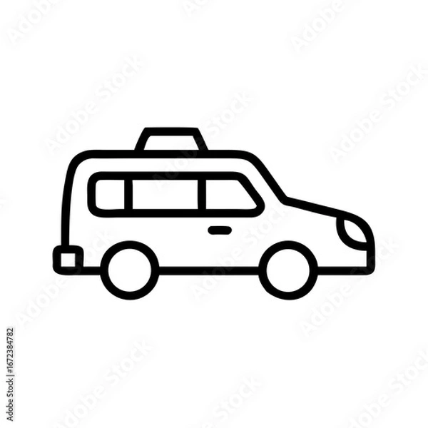 Fototapeta Travel Car Icon Vector Illustration for Transportation and Tourism Design