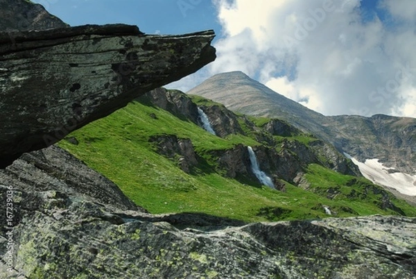 Fototapeta Waterfall on the Alps, Austria.