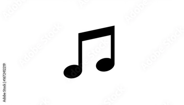 Fototapeta 2D Music note icon