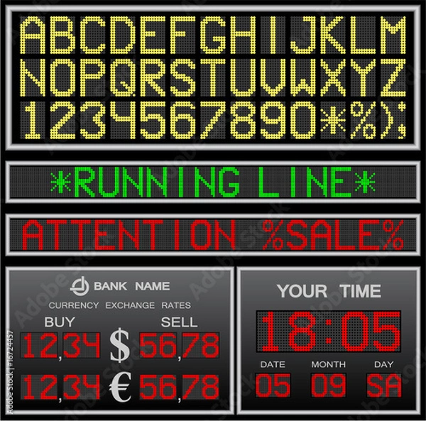 Obraz vector electronic alphabet