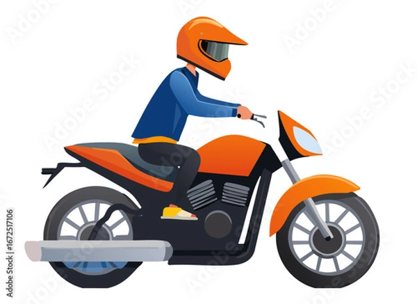 Obraz using helmet while driving bike1