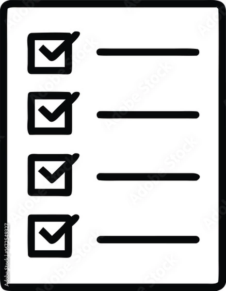 Obraz checklist to do list, Checklist and Tick Icon Vector Design.