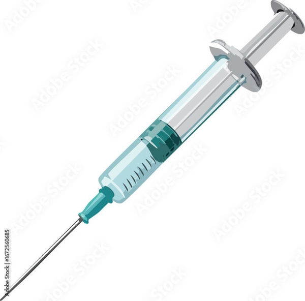 Fototapeta syringe with needle