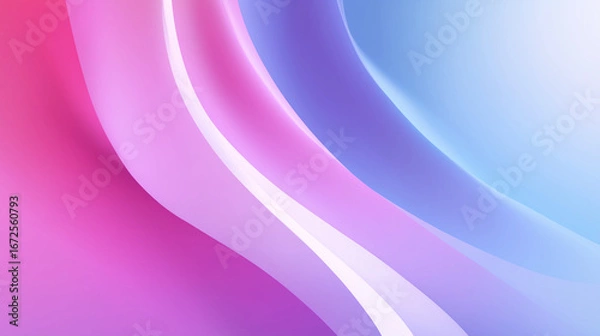 Fototapeta 
An abstract pink and blue gradient background  like waves blending soft hues smoothly, creating a calm, modern, dreamy, and aesthetically pleasing visual design.