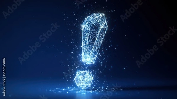 Obraz Abstract exclamation point