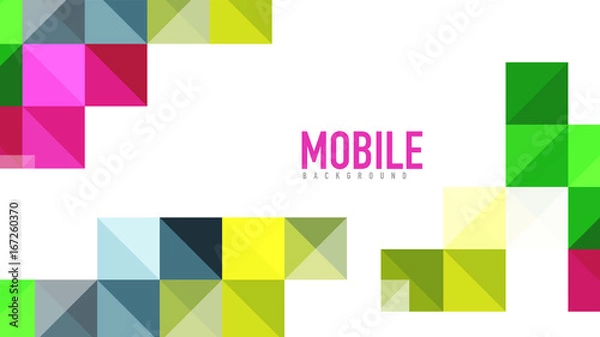 Fototapeta Modern geometric presentation background