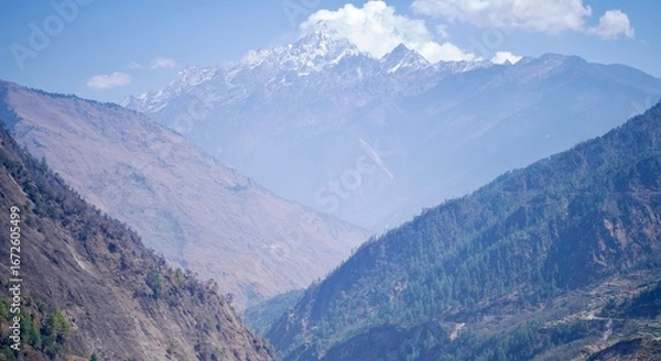 Fototapeta View from the top of the mountain