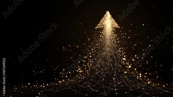 Obraz Abstract upward arrow graphic (1)