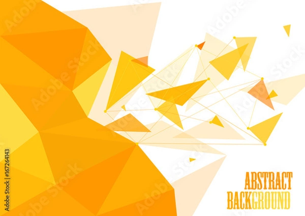 Obraz Vector Glass Orange Abstract Background
