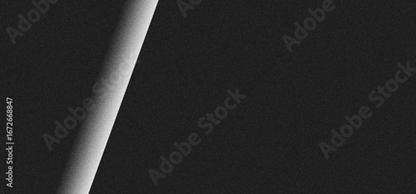 Fototapeta Black white grainy background, monochrome gray noisy texture dark grunge banner, header poster cover backdrop design	