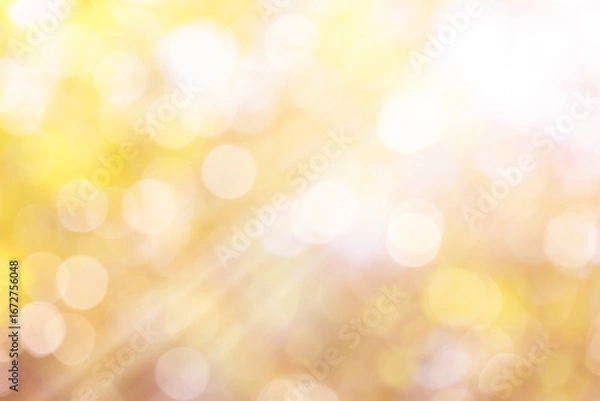 Fototapeta ボケた暖色の背景に光