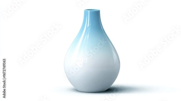Obraz Blue and white ceramic vase
