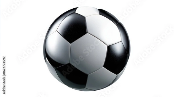 Obraz Soccer ball, black and white