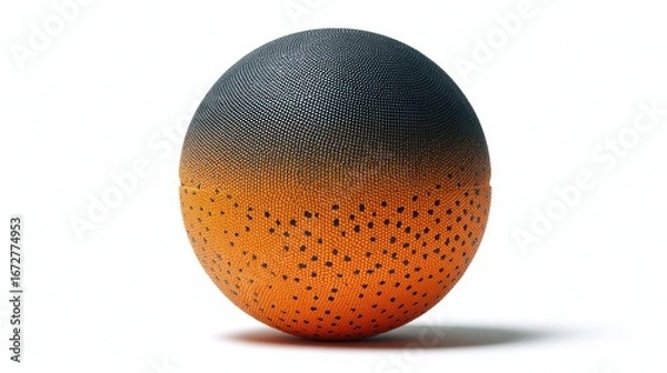 Obraz Orange and gray sphere