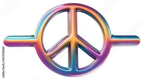 Obraz Colorful peace symbol (1)