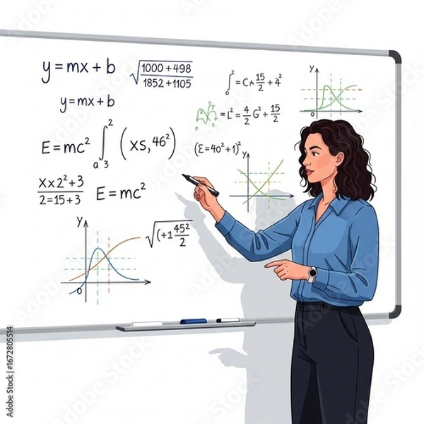 Obraz teacher in classroom