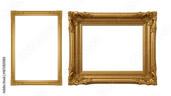 Obraz gold picture frame