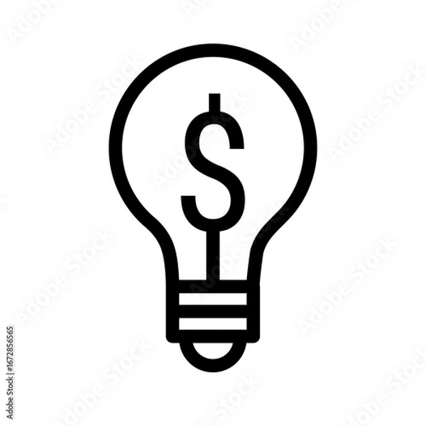 Fototapeta Green Innovation in Finance Line Icon of Green Banking & ESG Investing Icon Set