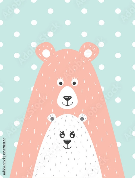 Obraz  bear and the little bear