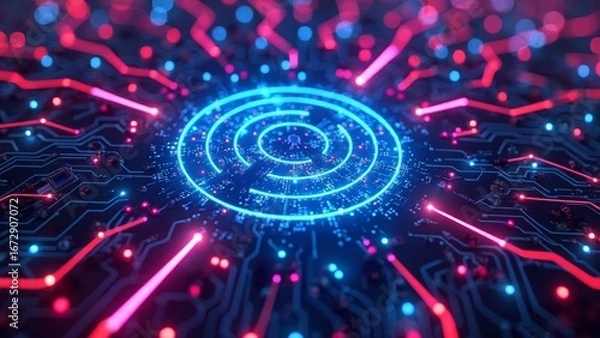 Obraz Digital art lighting illustration