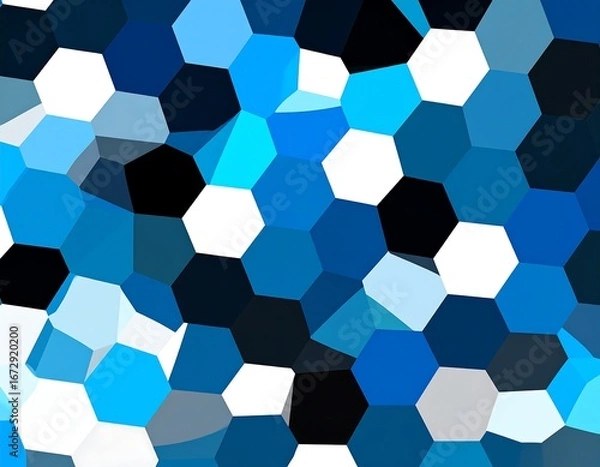 Fototapeta Abstract geometric pattern of hexagons