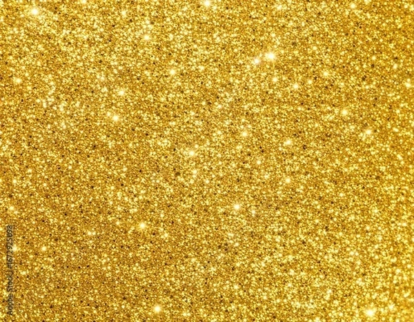 Obraz 金色に輝くキラキラしたラメのグリッターテクスチャ背景素材