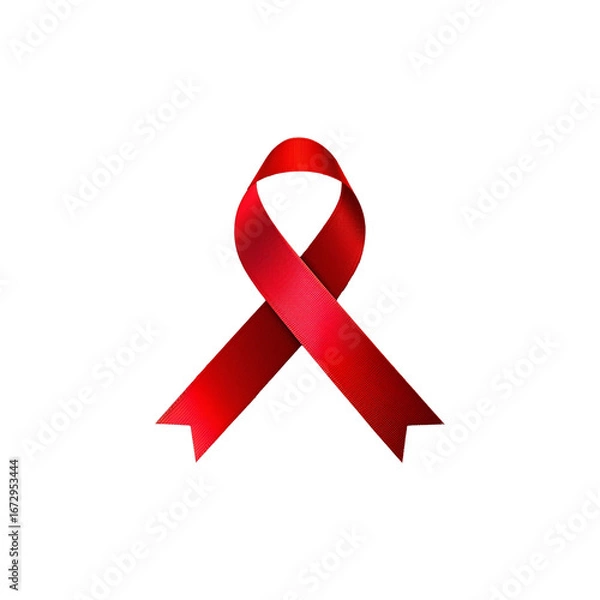 Obraz red aids awareness ribbon