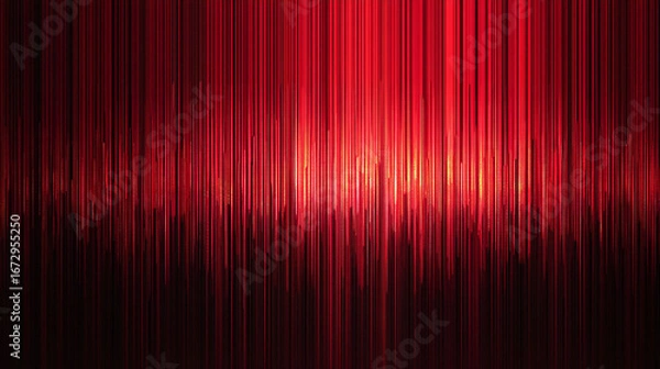 Fototapeta Abstract background featuring vertical lines in varying shades of red with a dark gradient effect