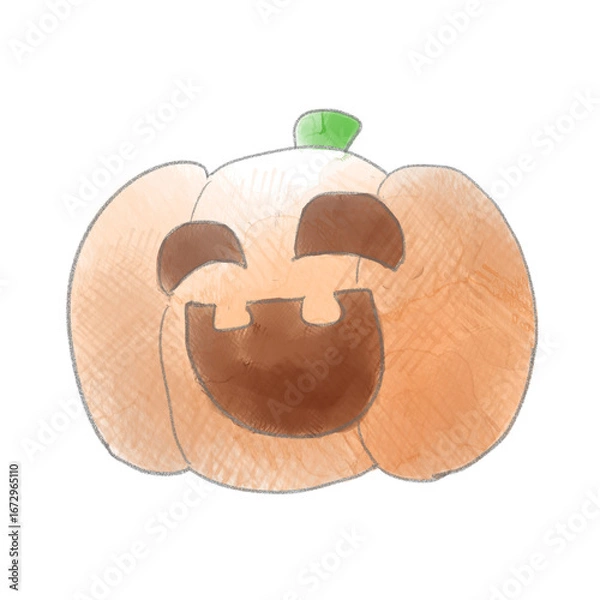 Obraz ハロウィン　かぼちゃ　水彩風